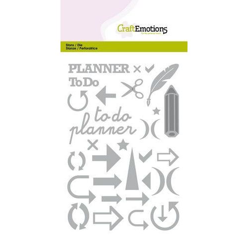 CraftEmotions Die - Journal signs & more Card 10,5x14,8cm (AFGEPRIJSD)