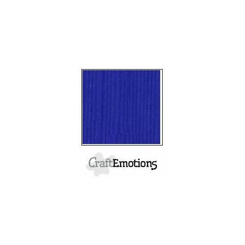 CraftEmotions linnenkarton 1 vel kobaltblauw 30,5x30,5cm 250gr (001030/1105)