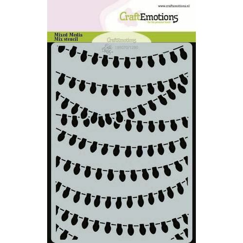 CraftEmotions Mask stencil Hedgy - lichtketting A5 Carla Creaties (08-22) (185070/1290)