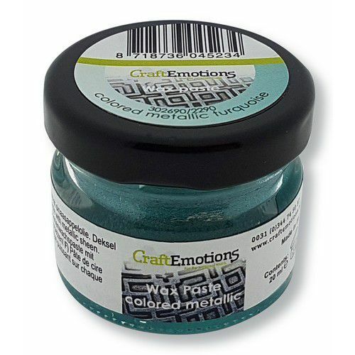 CraftEmotions Wax Paste metallic colored - turquoise 20 ml (09-20)*