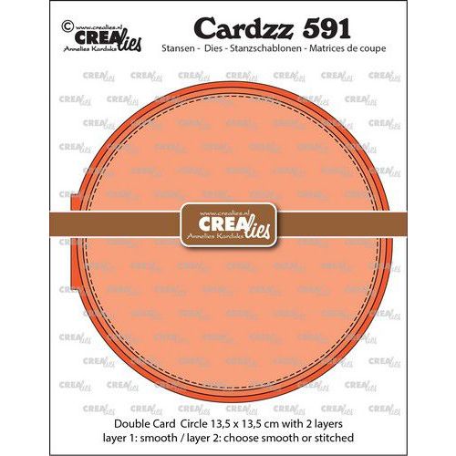 Crealies Cardzz Dubbele ronde kaart CLCZ591 max.13,5x13,5cm  (115634/5691) *