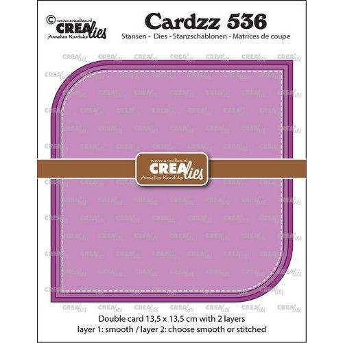 Crealies Cardzz Dubbele vierkante kaart CLCZ536 max. 13,5 x 13,5 cm (115634/5536) *