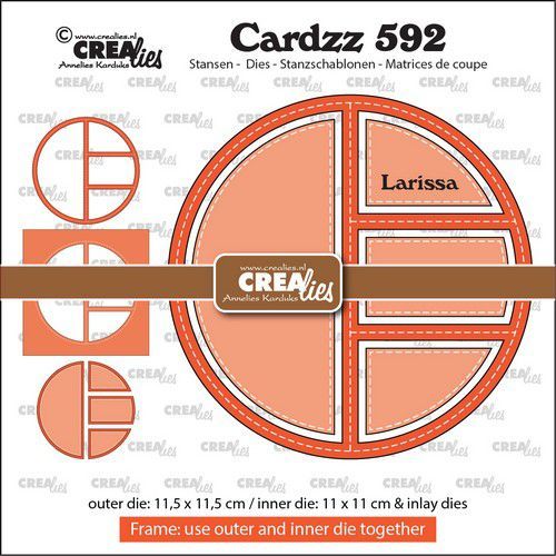 Crealies Cardzz Frame & inlay Larissa CLCZ592 11,5x11,5cm (115634/5692) *