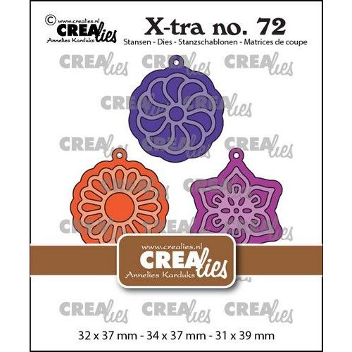 Crealies Xtra Charms D: bloemen CLXtra72 32x37 mm - 31x39 mm (115634/0892) *