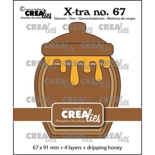 Crealies Xtra Honingpot CLXtra67 67 x 91 mm  (115634/0887) *