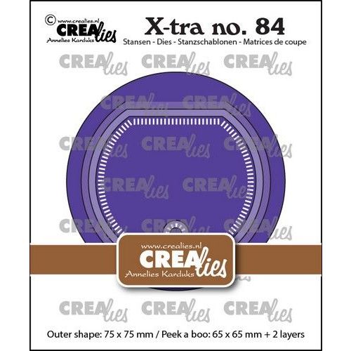 Crealies Xtra Kiekeboe cirkel CLXtra84 75x75mm (115634/0904) *