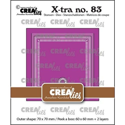 Crealies Xtra Kiekeboe vierkant CLXtra83 70x70mm (115634/0903) *