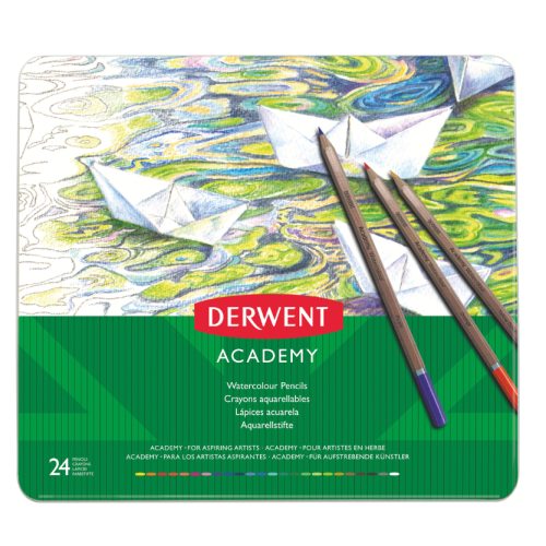 Derwent - Academy Aquarelpotloden Set 24 Stuk (DAC2301942) *