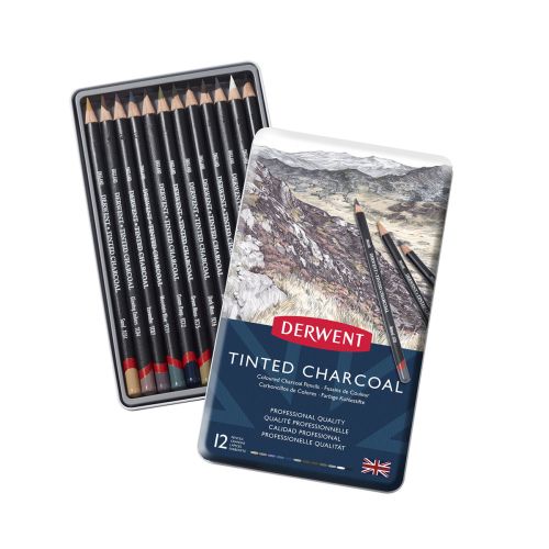 Derwent Tinted Charcoal Blik (12 stuks) (DCT2301690)