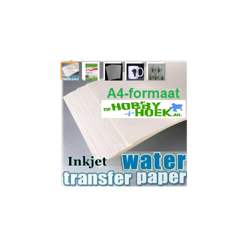 Decal Water transfer papier (A4-formaat) Voor Inktjet printer (Transparant)
