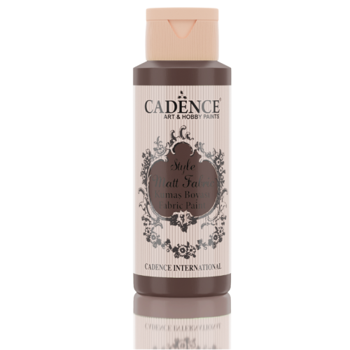 Cadence Style matt - textiel verf - Donkerbruin/Dark Brown - 59ml - F649