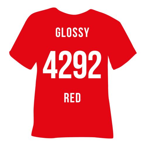 POLI-FLEX PREMIUM Flexfolie 30cm Breed - Glossy Red (4292)