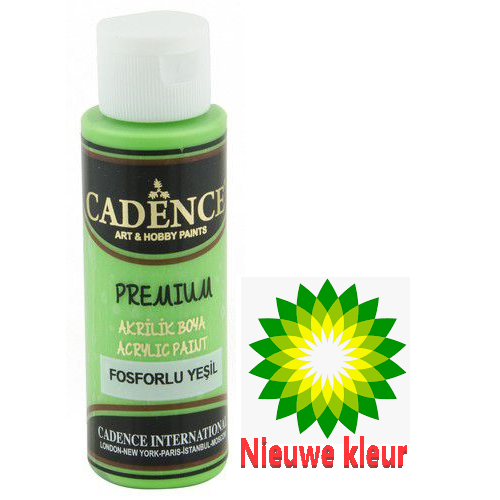 Cadence Premium acrylverf fluoroscent Groen 0003 70 ml (301220/0003) *