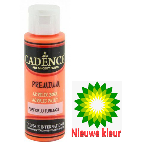Cadence Premium acrylverf fluoroscent Oranje 0004 70 ml (301220/0004) (OPRUIMING)