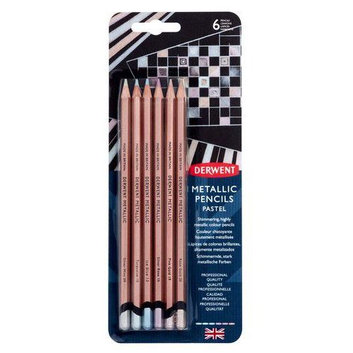 Derwent Metallic Pastel 6 st blister DMP2305602