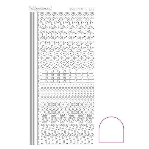Hobbydots stickervel 018 - White (Adhesive)