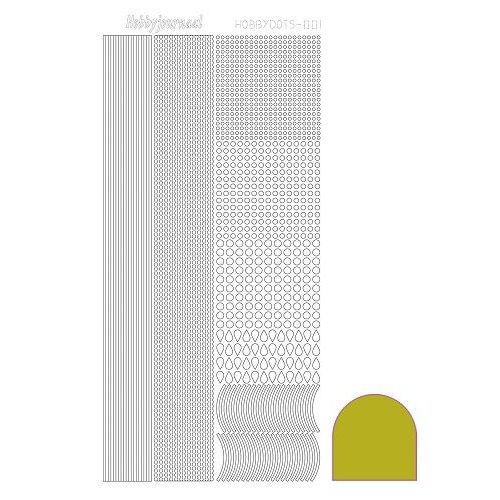 Hobbydots stickervel 007 - Yellow (Mirror)
