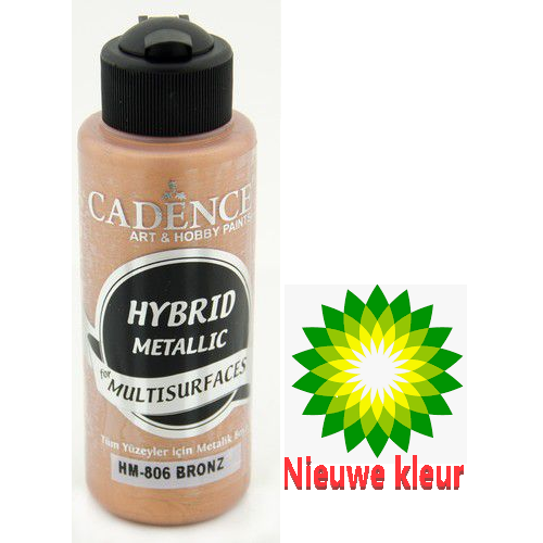 Cadence Hybride metallic acrylverf (semi mat) Brons 0806 120 ml (301202/0806)