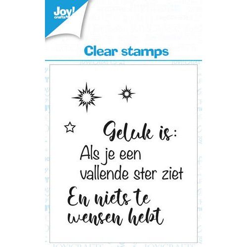 Joy! Crafts Clearstamp 7x7 cm - Sterren tekst NL -3 KreativDsein Design(006410/0577)*