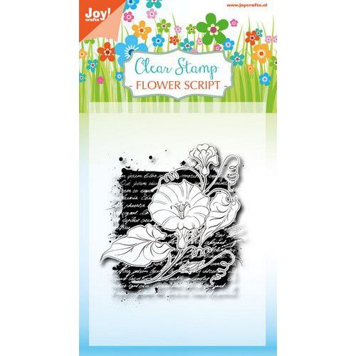 Joy! Crafts Clearstempel - Flower script 85x120 mm (006410/0387)*