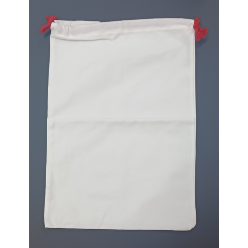 Sublimatie Kerstzak - Wit - met rood trekkoord