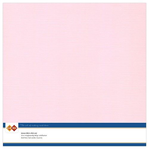Linnenkarton - Card Deco - Scrap - Light Pink - (LKK-SC15)