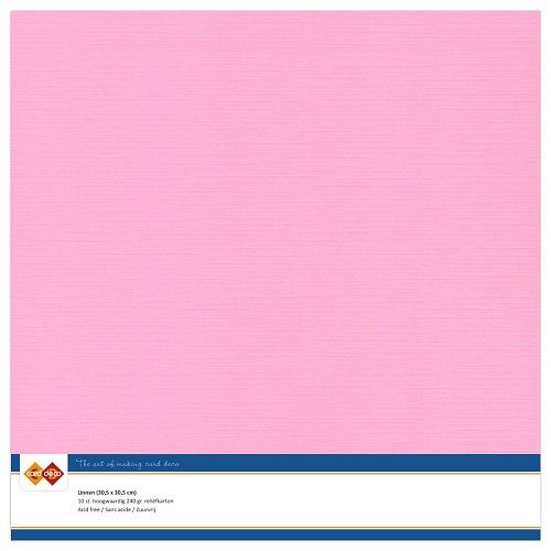 Linnenkarton - Card Deco - Scrap - Pink - (LKK-SC16)