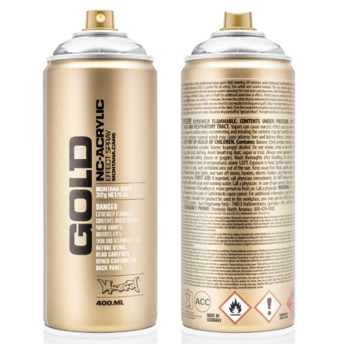 Montana Gold Spuitbus 400 ml Silverchrome (M1000) *