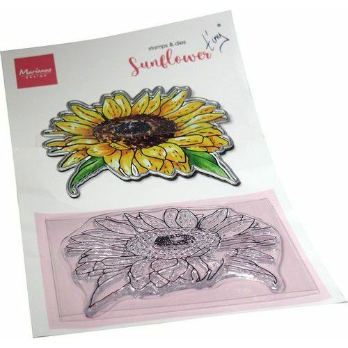 Marianne D Clear Stamp & Dies set Tiny‘s Flowers - Zonnebloem 1 die, 1 stamp 90x65 mm (TC0903)*