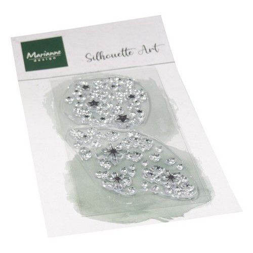 Marianne D Clear Stamps Silhouette Art - Sterren CS1147 40x50mm *