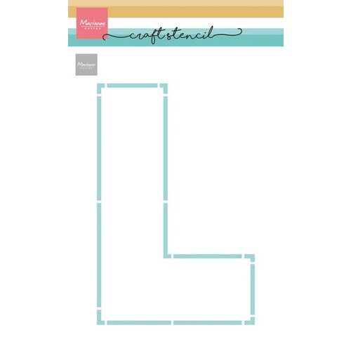 Marianne D Craft Stencil - L-letter PS8154 210x149mm *