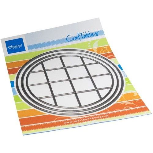 Marianne D Craftable Pixels Cirkel CR1651 circle 97mm, squares 22x22mm *