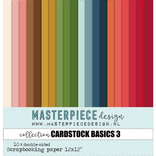 Masterpiece Papiercollectie Cardstock Basics #3 12x12 10vl MP202033 (62976)