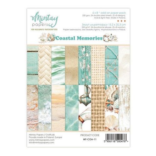 Mintay 6 x 8 Add-On Paper Pad - Coastal Memories MT-COA-11 (117053/0111) *