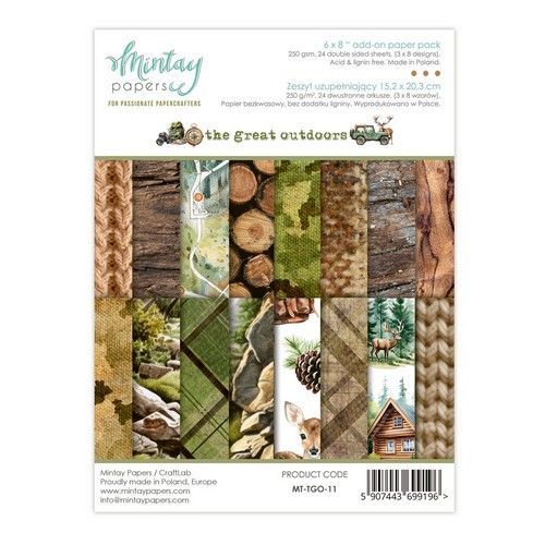 Mintay 6 x 8 Add-On Paper Pad - The Great Outdoor MT-TGO-11 (117053/0106) *