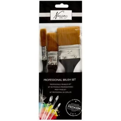 Nassau Spalter Penselenset 3 stuks (AR0804/GE)