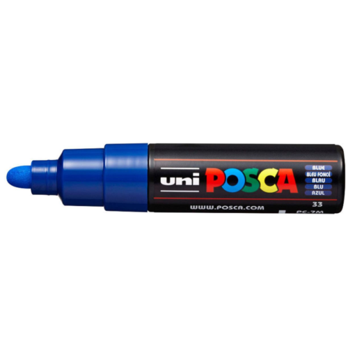 Uni Posca Verfmarker  - lijndikte: 4,5-5,5 mm - PC-7M - Blauw (33) *
