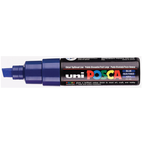 Uni Posca Verfmarker - lijndikte: 8mm - Donkerblauw (33) *