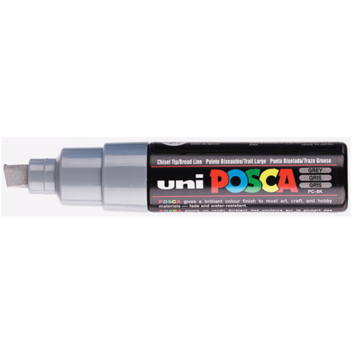 Uni Posca Verfmarker - lijndikte: 8mm - Grijs (37) *