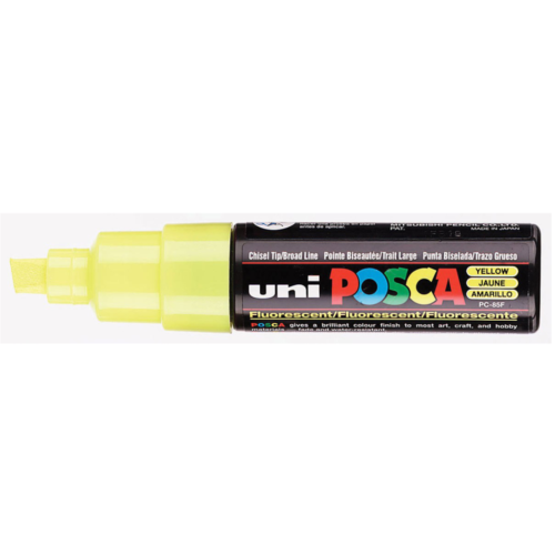 Uni Posca Verfmarker - lijndikte: 8mm - Geel (02) *