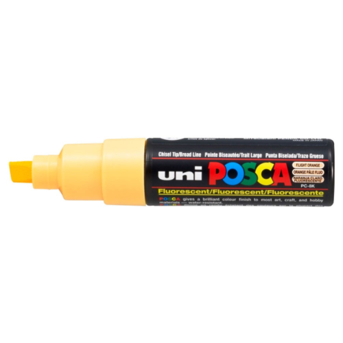 Uni Posca Verfmarker - lijndikte: 8mm - Neon Lichtoranje (F54) *