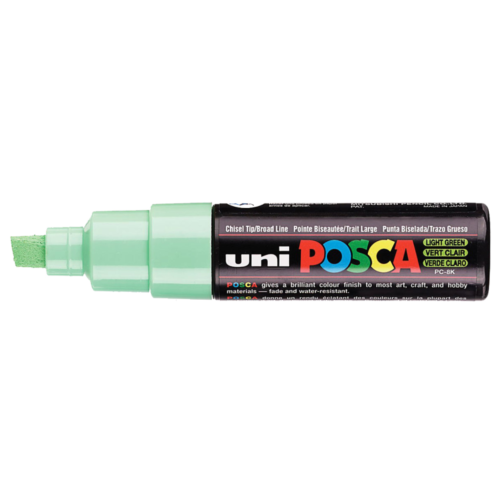 Uni Posca Verfmarker - lijndikte: 8mm - Lichtgroen (5) *
