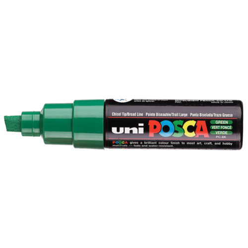 Uni Posca Verfmarker - lijndikte: 8mm - Donkergroen (6) *