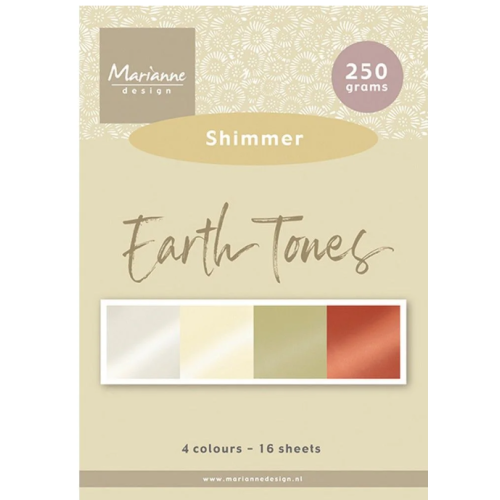 Marianne Design • Paper Pad A5 Shimmer Earth Tones (PK9206) *