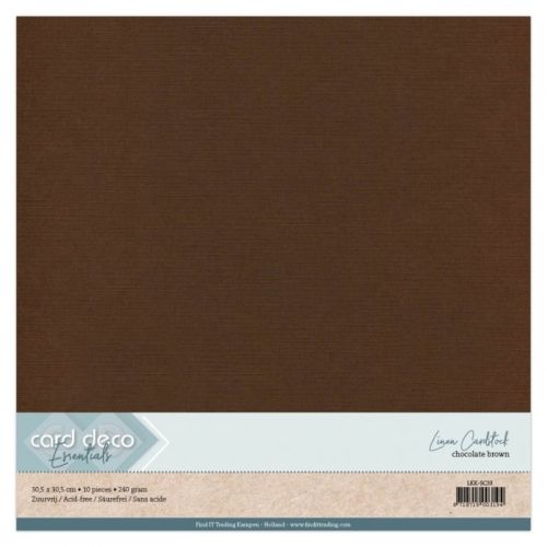 Linnenkarton - Card Deco - Scrap - Chocolate brown - (LKK-SC33)