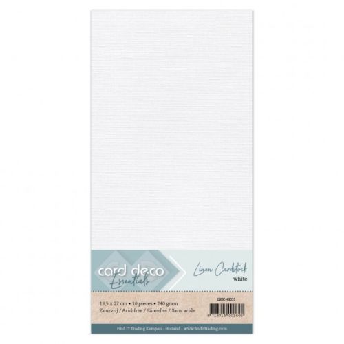 Linnenkarton Card-Deco-4K01 (Wit)