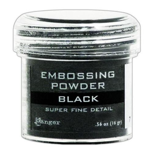 Ranger Embossing Powder 34ml - black super fine EPJ37392