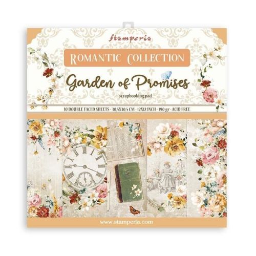 Stamperia Garden of Promises 12x12 Inch Paper Pack (SBBL110)