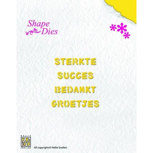 Shape Dies - Dutch texts-2 (SD030) (AFGEPRIJSD)