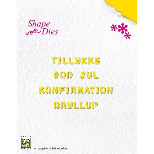 Shape Dies - Danish texts (SD034) (AFGEPRIJSD)